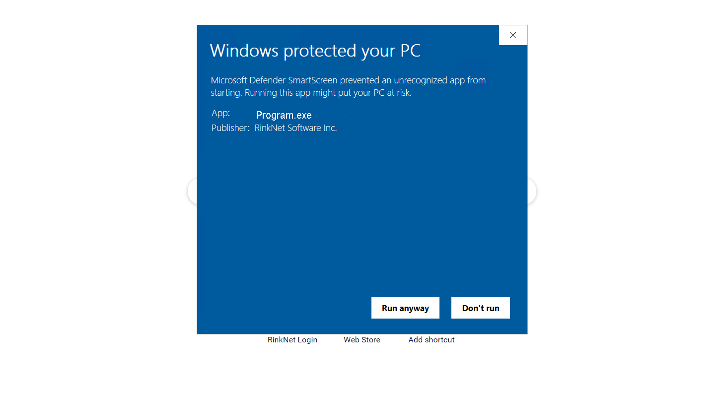 Windows protected your PC